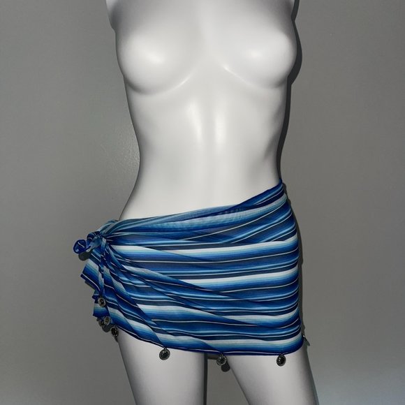 blue striped coin bikini - Picture 5 of 8